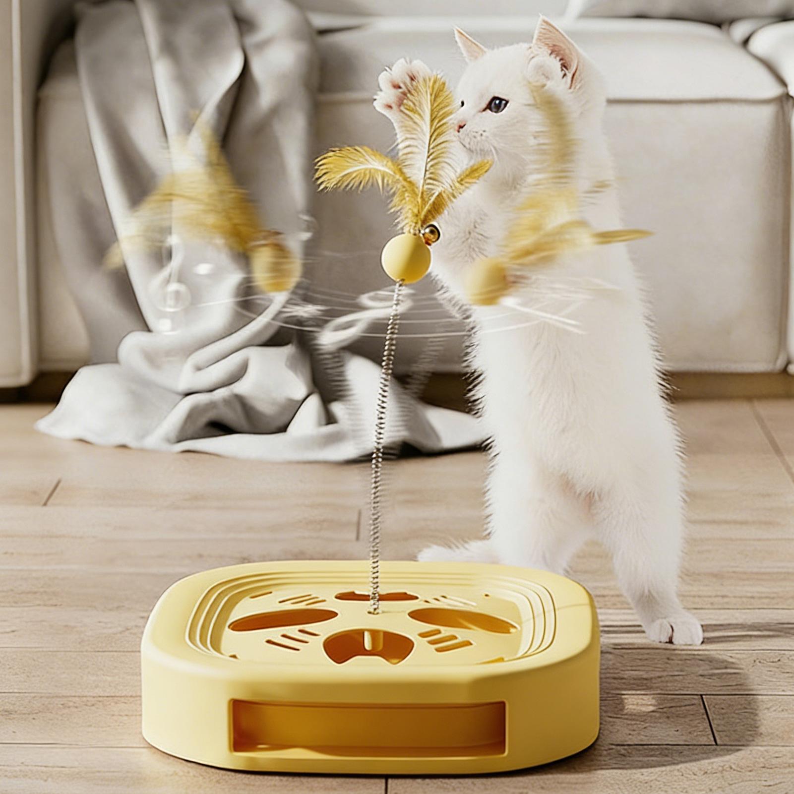

Interactive Cat Toy Anti-Slip With Teaser Wand Stimulating Cat Toys Puzzle Games For Kitten Indoor Exercise Training Mental China Mainland