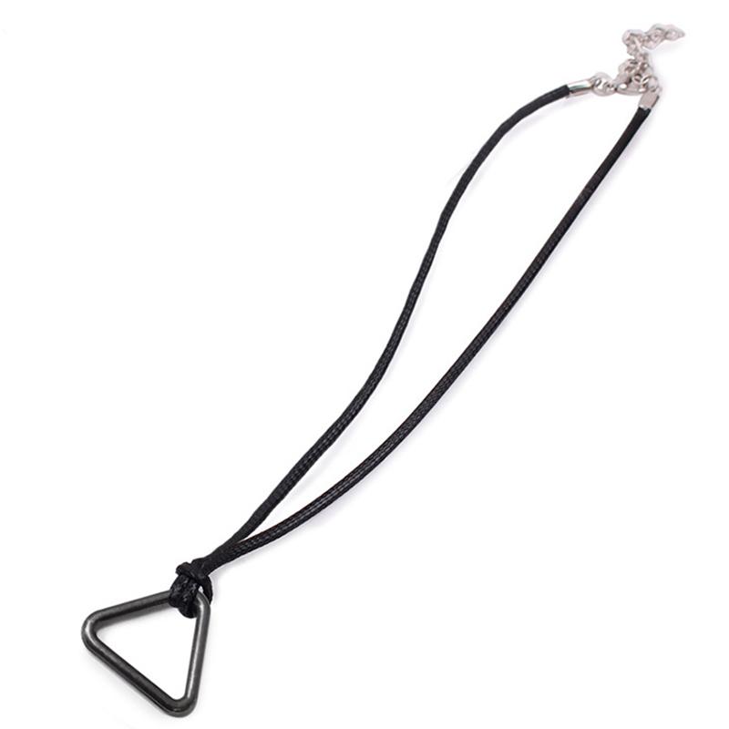 Anime Chainsaw Man Volkner Pochita Náhrdelník Cosplay Kožený řetízek Trojúhelníkový stahovací prsten Přívěsek Choker Šperky Doplňky Dárek