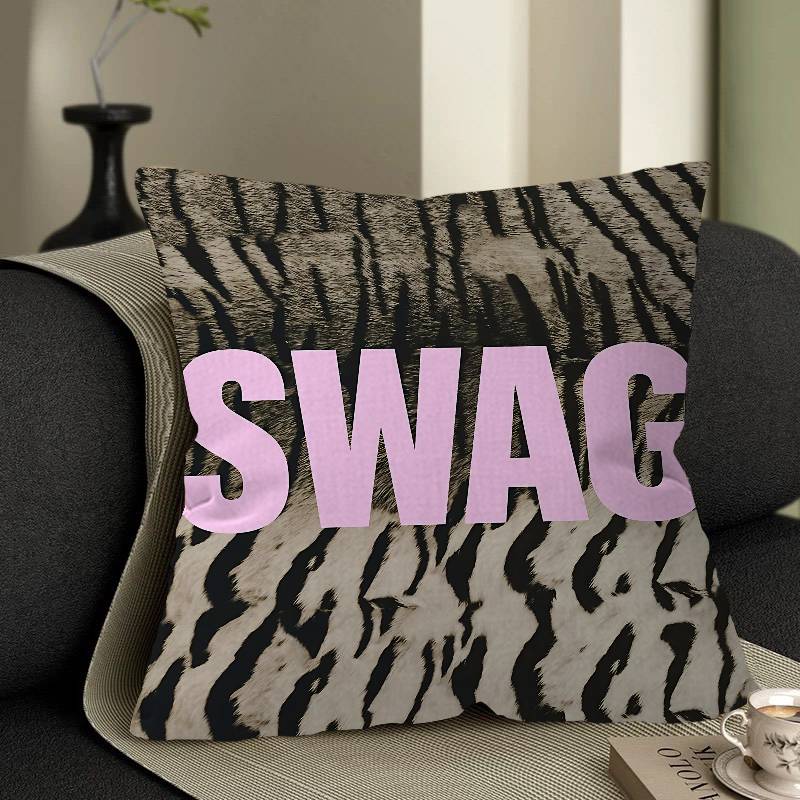 S-SWAG Pillow Cushion Cover Pillowcase Living Room Sofa Home Decor Customized
