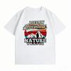 Unisexs 100 Cotton Summer New TShirt Life In Adventure Mountain Nature Print Retro Hiking Casual Short Sleeve Tops