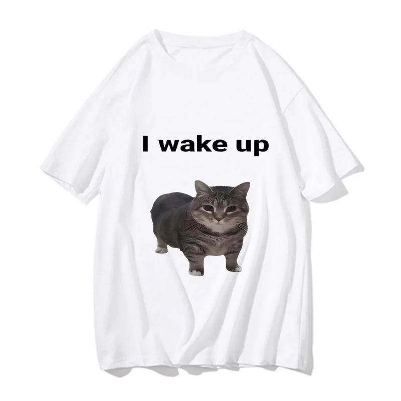 esbians Eat What Funny Cat Lovers Meme Humor T Shirt Men's Women Fashion T-shirt Casual Short Sleeve T-shirts
