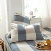 1 Pair Solid Color Plaid Printed Pillowcase Soft Cotton Throw Pillows Covers 30x50 40x60 48x74 Cushion Case for Bed Home Decor