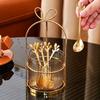 Glass Cup Stainless Steel Coffee Spoon Set Storage Jar Iron Stand Pieces Kitchen Organizer Home Restaurant