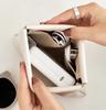 PU Fashion Portable Cosmetic Bag Cover Closure Handle for Travel Storage Protective Case for Sanitary Napkins Lipstick Sundries