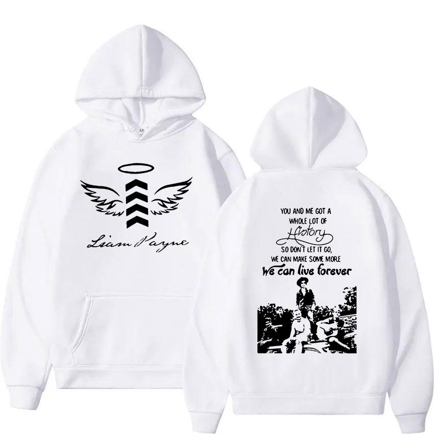 Singer Liam Payne We Can Live Forever 2024 Album Hoodie Men's Hip Hop Fashion Gothic Pullover Sweatshirt Y2k Unisex Streetwear