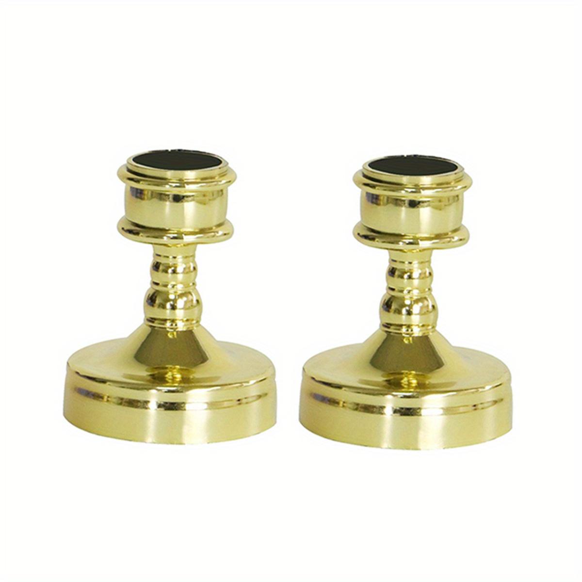 

2 шт. Подсвечник, Электрогальванический подсвечник на длинной ножке для центрального элемента, Ужин при свечах, Юбилей свадьбы, Украшение стола золотистый