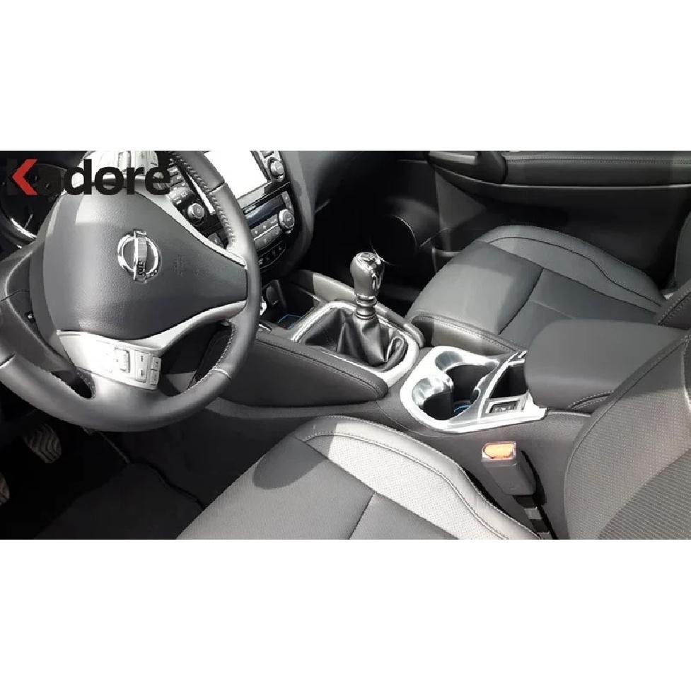 Car Center Console Water Cup Holder Frame Cover Trim For Nissan Qashqai 2014 2015 2016 Matte Interior Accessories (MT Model)