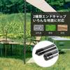 Imgokaha Carbon Fiber Tent and Tarp Poles, Stepless Adjustment, Telescopic Sliding, Compact and Lightweight, Set of 2, with Lightning Protection Caps