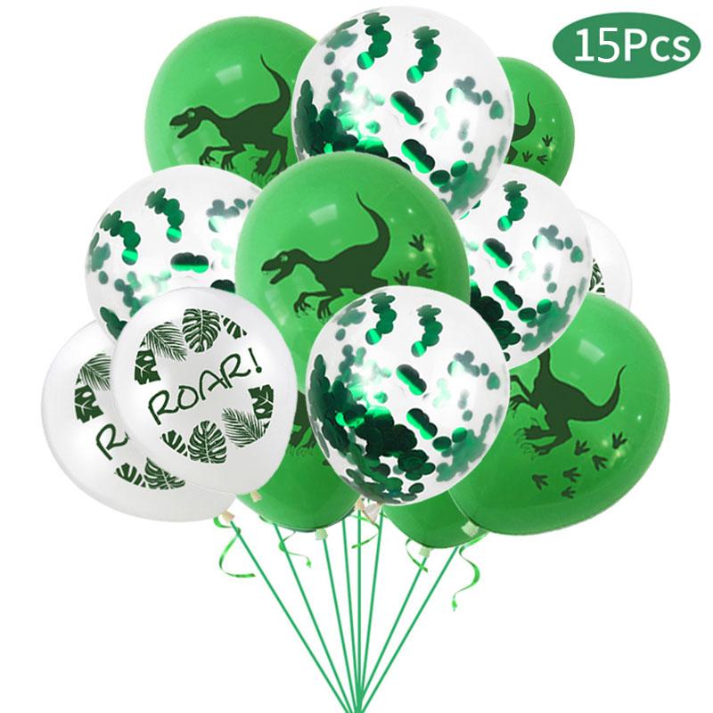 Dino Party Supplies Dinosaur Balloons Paper Straws Cups Plates Kids Boy Birthday Party Decoration Jungle Dinosaur Party Decor