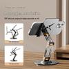 360° Dual-Fold Carbon Steel Phone & Tablet Stand for Multi-functional Use