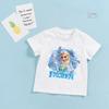 Frozen Elsa Princess Ariel Rapunzel Girls summer short sleeve little girls 3-14Years Birthday Kids T shirt Baby Children gifts