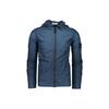 Solid Color Pleated Texture Hooded Long Sleeve Jacket Men Jackets Dark-Blue 721543330-V0028