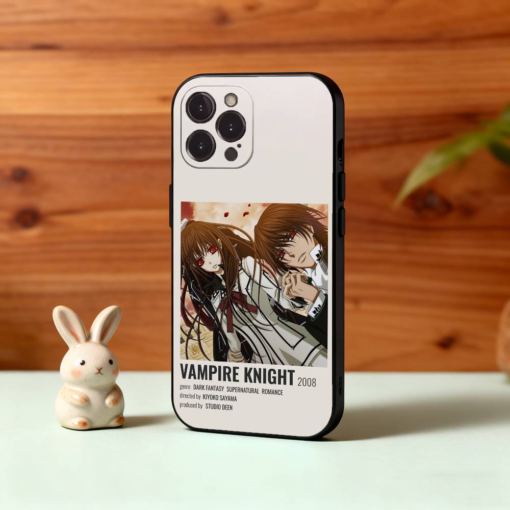 Anime M-Manga Vampire Knight Phone Case For iPhone17 16 15 14 13 12 11 Pro Max Plus,5G Soft Black Case