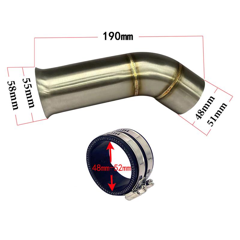 Motorcycle Stainless Steel Exhaust Pipe Mount Link Tube for Honda CRF300L CRF 300L Intake Manifold Carburetor Adapter Set