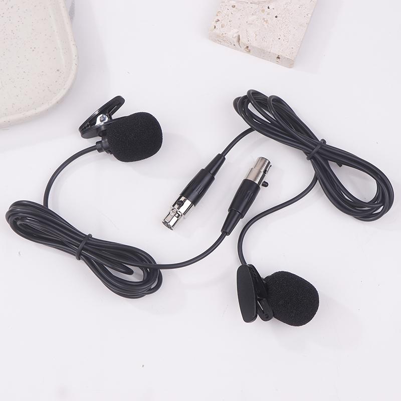 Professionelles Lavalier-Ansteckmikrofon für Akg Sennheiser Shure Drahtlosen Taschensender Mini 3-Pin XLR Verriegelbar 4-Pin