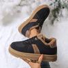 Damen Plateau Freizeitschuhe 2026 Winter Neu Bequem Plüsch Verdickt Warm Turnschuhe Höhensteigerung Rutschfest Schnürung Board Schuhe