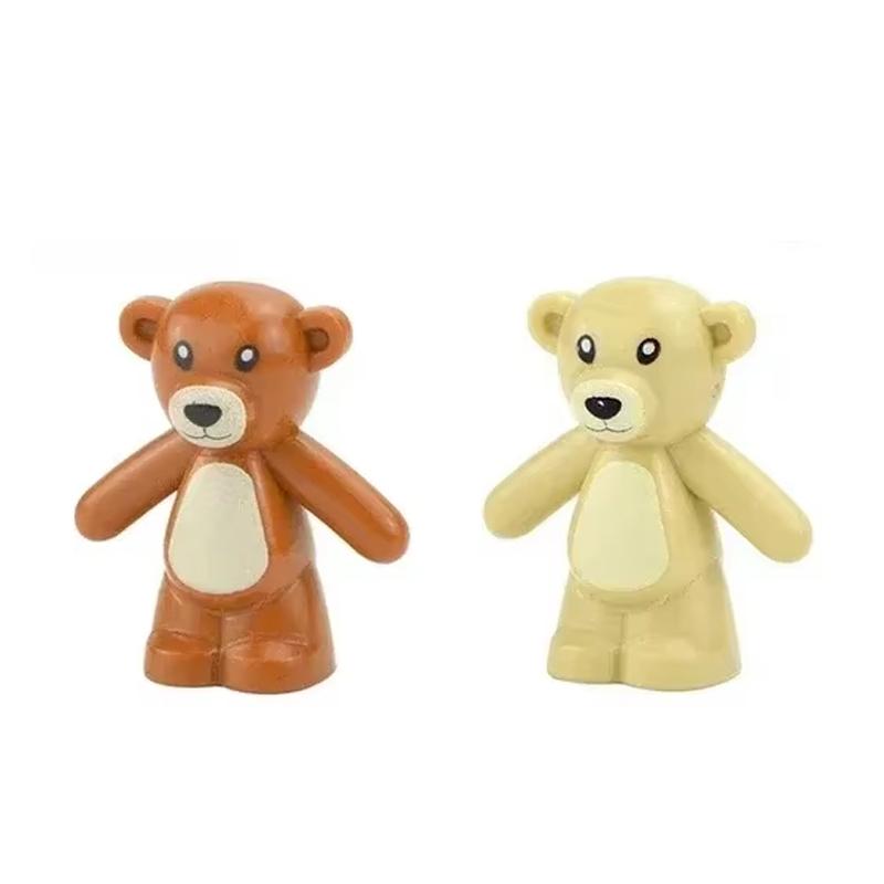 MOC Tier Szene Bausteine Katzen Hunde Schafe Schweine Hühner Adler Papageien Delfin Zoo Rahmen Zubehör DIY Spielzeug Steine T14