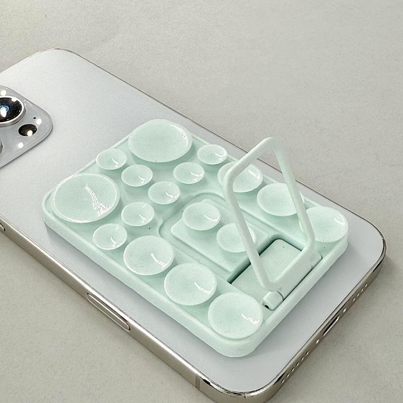 Multi-Functional Silicone Folding Suction Cup Phone Stand & Anti-Slip Back Sticker