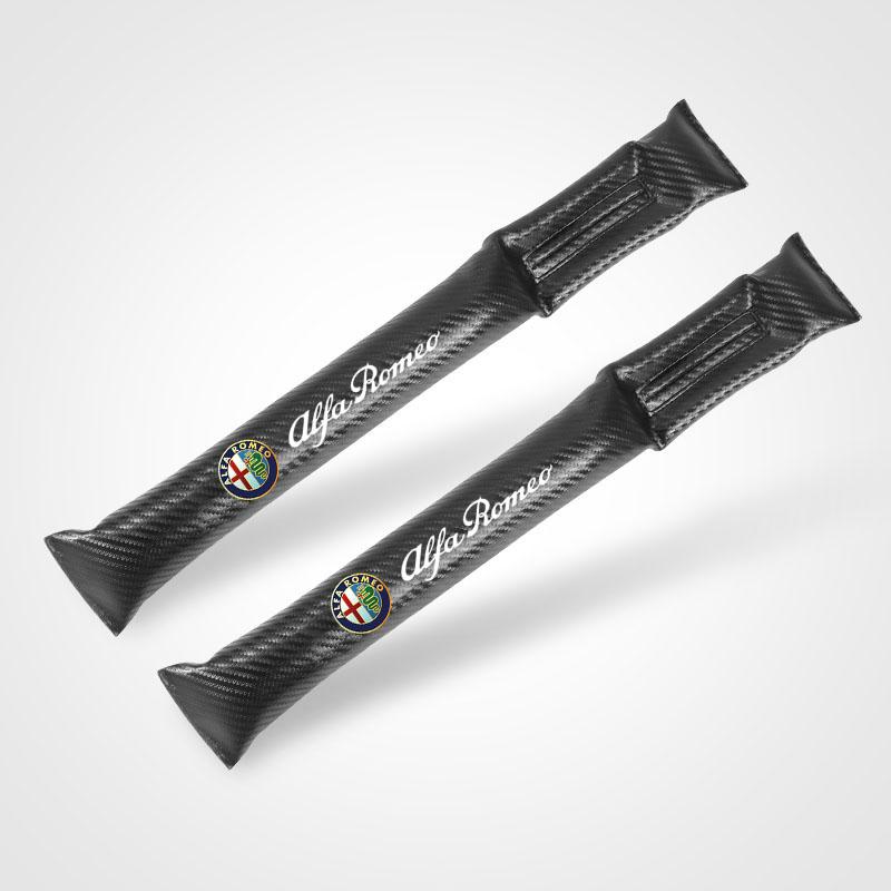 Car Stickers For Alfa Romeo 1/2Pcs Carbon Fiber Car Interior Seat Gap Plug Filler Pad For Alfa Romeo Giulietta GT 159 147 156 Mi