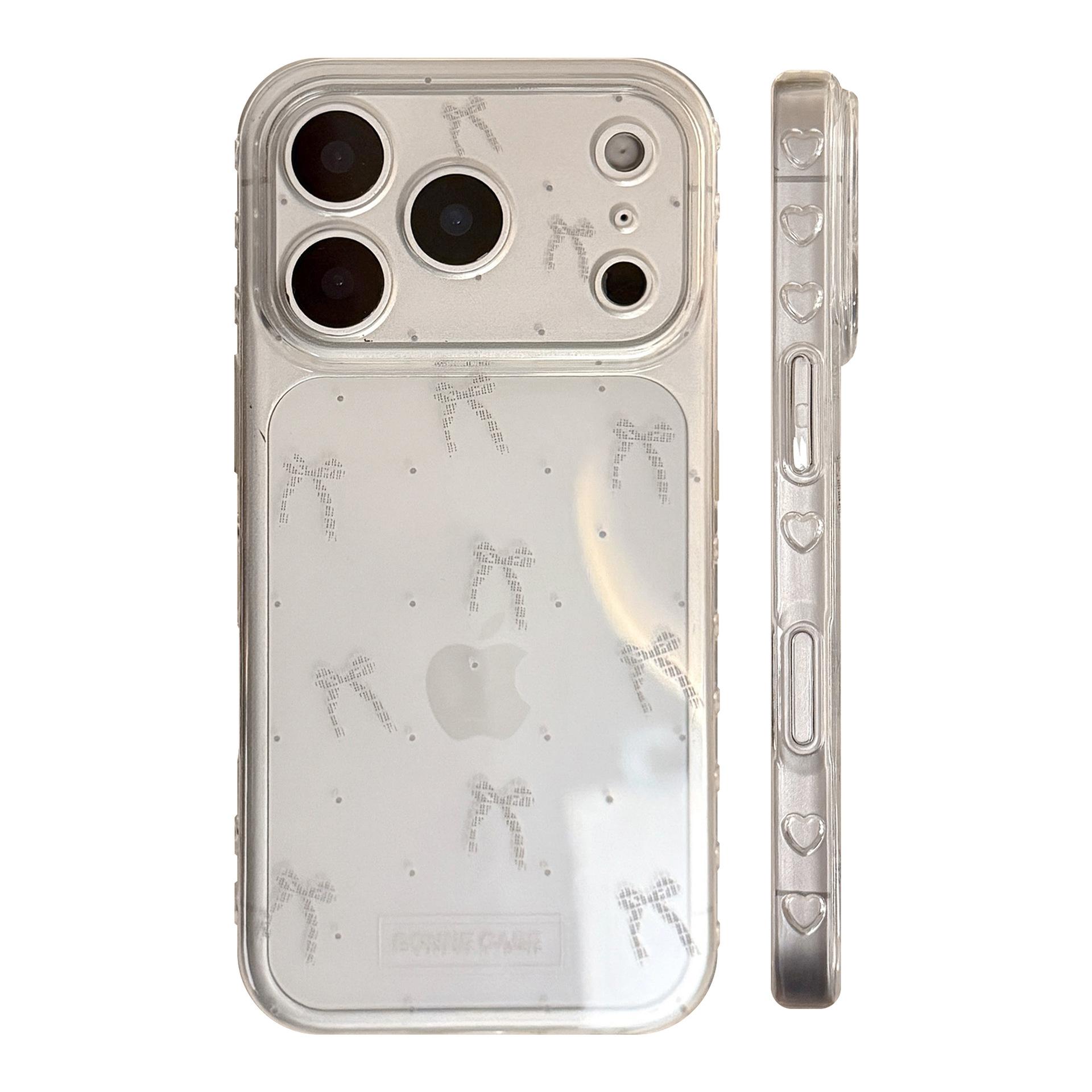 

Минималистичный чехол для телефона в горошек с бантом для iPhone 16 и iPhone 17 Pro Max iPhone 12