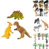 12pcs Kids Toys Small Plastic Figures Complete Sea Zoo Animal Safari Set For Learning Fun