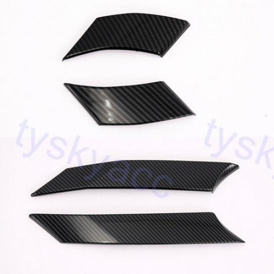 4PCS For Toyota RAV4 2019+ Car Rear Door Window C Pillar Post Frame Accessories