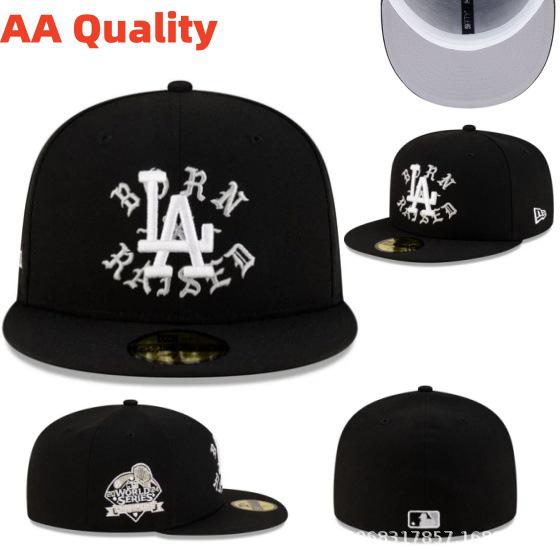 American Style LA Embroidered Baseball Cap - Unisex Flat Brim Hip Hop Hat