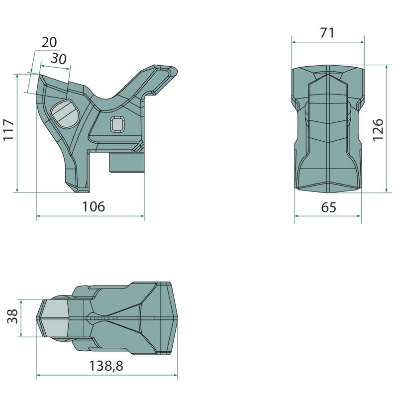 FAE 112800064K shredder mulcher hammer