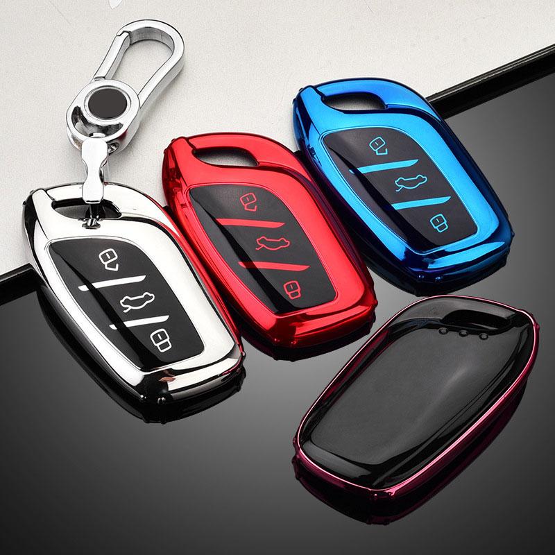 

Чехол для дистанционного ключа автомобиля, защитный чехол, брелок из ТПУ для Roewe I5 19 I6/RX5MAX RX3 MG Hs, автомобильный брелок для ключей EZ Electroplat Fashion