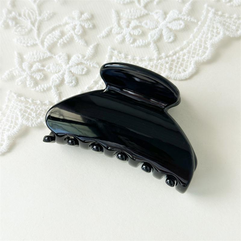 High-end Glossy Small Fan-shaped Hair Clips with Simple and Elegant Style - Hair Clips for Retro Updos - Shark Clips