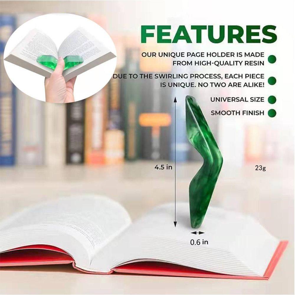 Resin Thumb Book Support 6 Colors Bookmark Creative Reading Aid  Adult Children