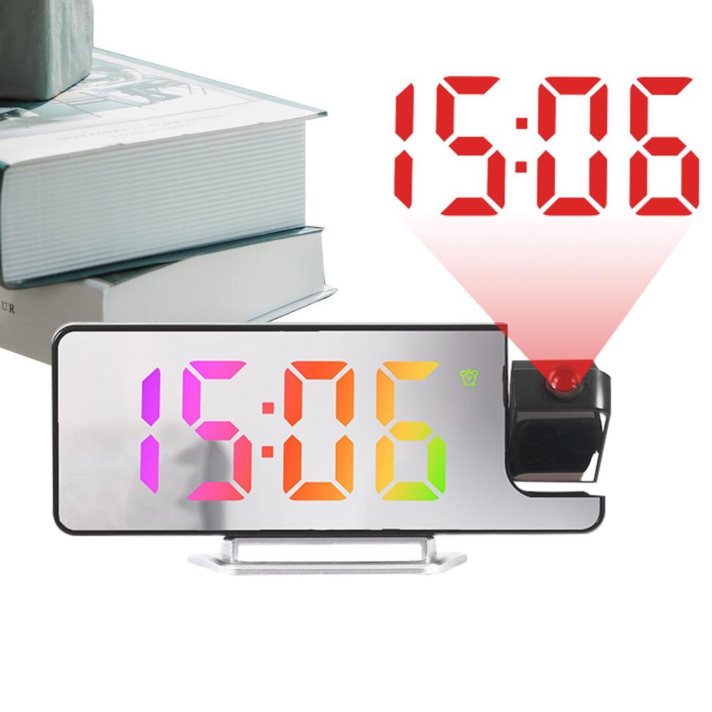 Multifunctional Digital Alarm Projection Alarm Clock Luminous Clock LED Display Bedside Desktop Clock Projector For Home Dorm