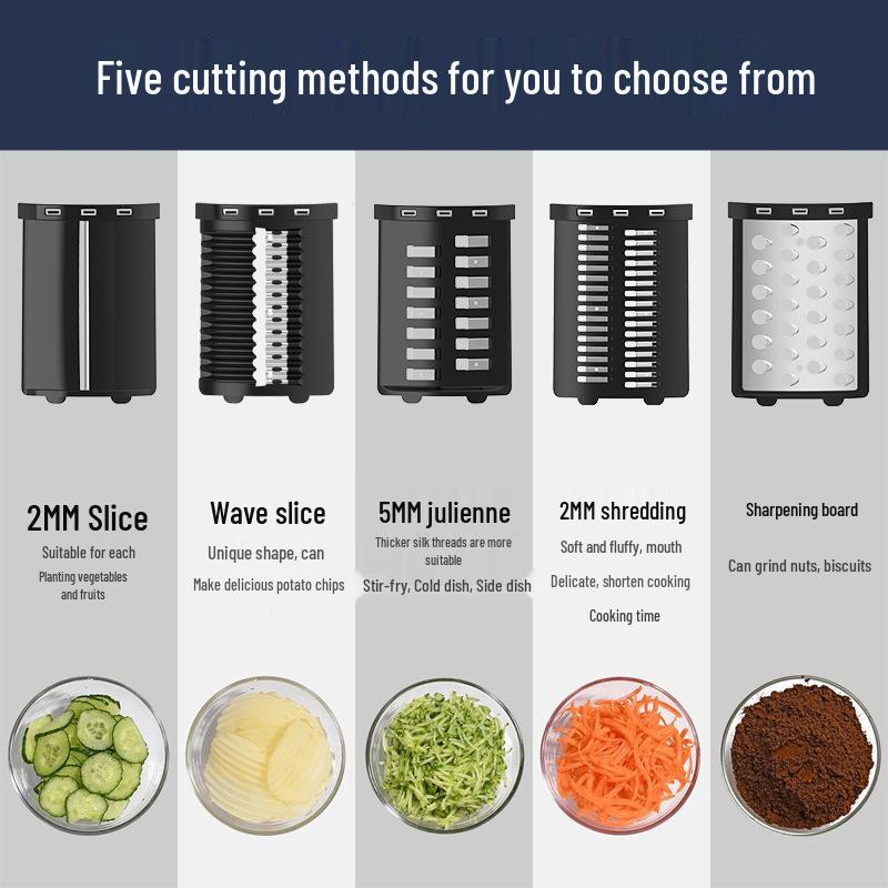 Stainless Steel Multi-Functional Electric Meat Grinder & Vegetable Cutter