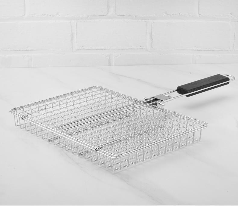 Folding Handle Multi-Function Grill Basket for Chicken, Fish, Meat, and Corn