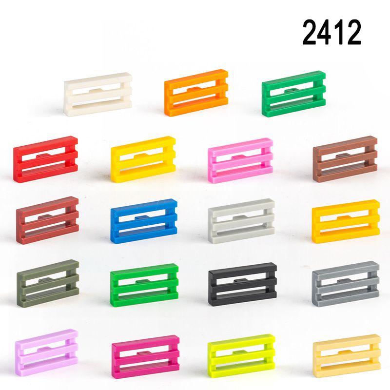 

200pcs MOC 2412 piastrelle speciali 1x2 griglia mattoni compatibili fai da te Assmble Building Blocks particelle Kid Puzzle cerv