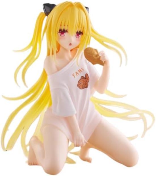 К фигурке на рабочий стол To Love-Ru Darkness, милой, Золотая Тьма, версия в домашней одежде