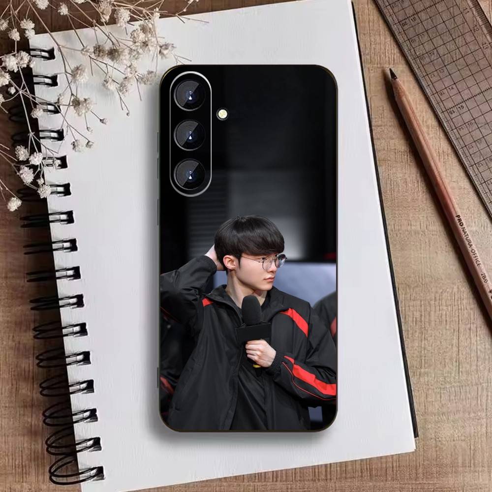 Faker Phone Case For Samsung Galaxy A73,21,22,32,71,53,52,51,80,5G Soft Black Cover