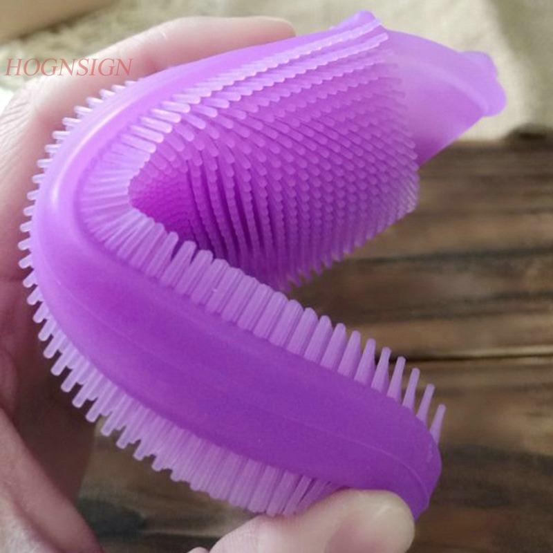 To Scalp Bath Massage Tool Adult Meridian Artifact Child Body Care Cleansing Silicone Shampoo Brush Soft Gloves Baby Shower