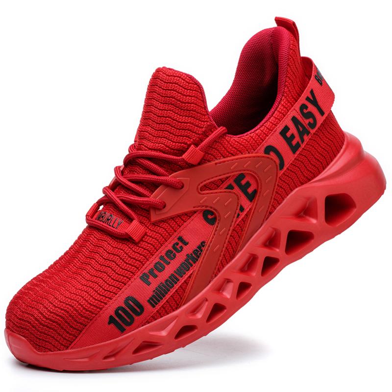 Fashion Safety Shoes For Women Men Indestructible Shoes Anti-Puncture Anti-Smash Work Shoes Lightweight Comfort Protective Shoes