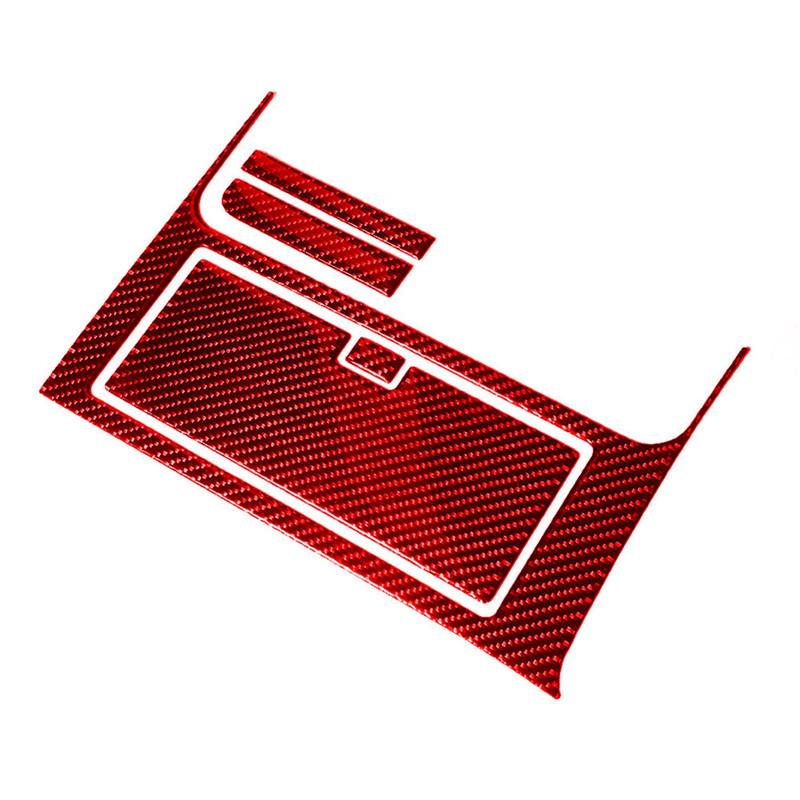 Black Carbon Fiber Car Storage Console Panel Trim Sticker For Suzuki Grand Vitara 2006-2013 With Manual Transmission