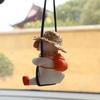 Auto-Anhänger, niedliche Anime-kleine Ente, Schaukel, Auto-Rückspiegel, hängende Ornamente, Innendekoration, Zubehör für Mädchen, Geschenke