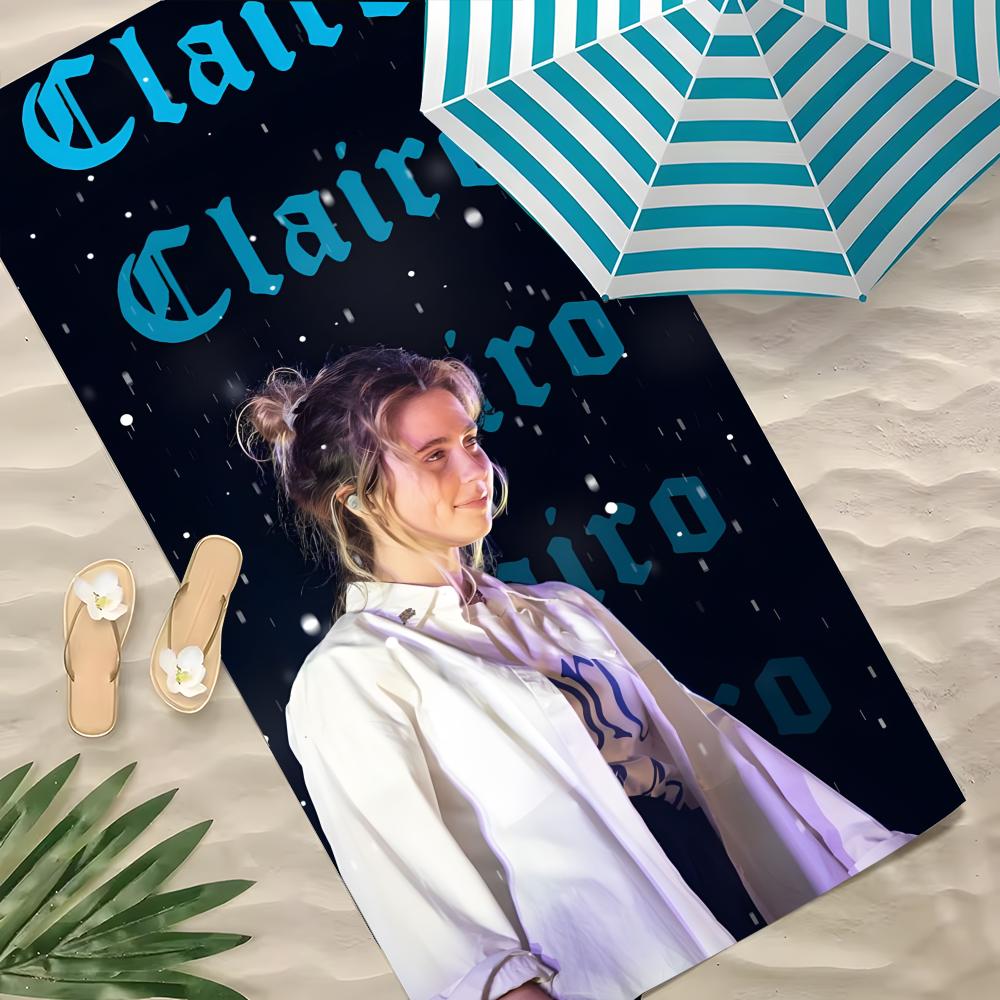 C- Clairo Claire Cottrill Towel Microfiber Beach Towel, Quick-Dry, Sand-Free, Ultra-Fine Fiber, Super Soft.
