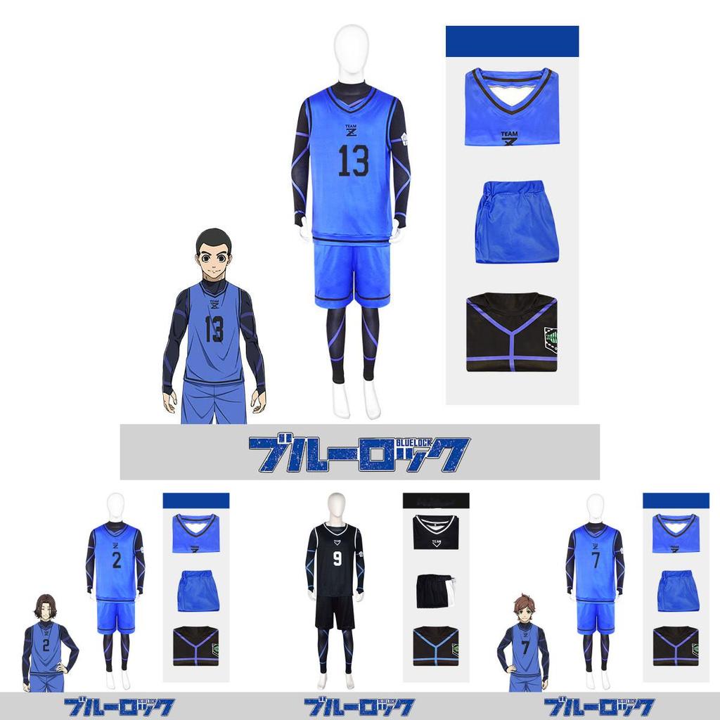 Blue Lock Cosplay Isagi Yoichi Rensuke No.1 Jersey Set For Anime Fans