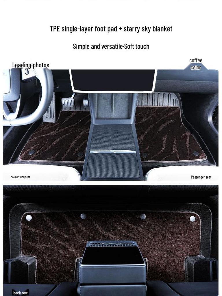 Custom TPE Floor and Trunk Mats for Tesla Model 3 Refresh Edition (Compatible with 25 Models)