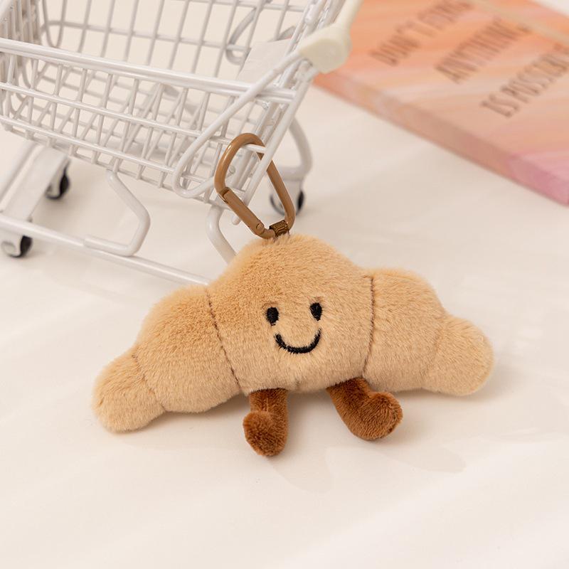 Moe French Baguette Plush Doll – Cute Bread Stuffed Toy Keychain & Backpack Pendant