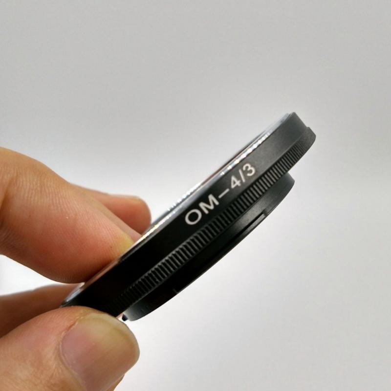 Aluminum Alloy OM to 4/3 Adapter Rings for OM Mount Lens and DSLR Cameras Support Manual Focusing