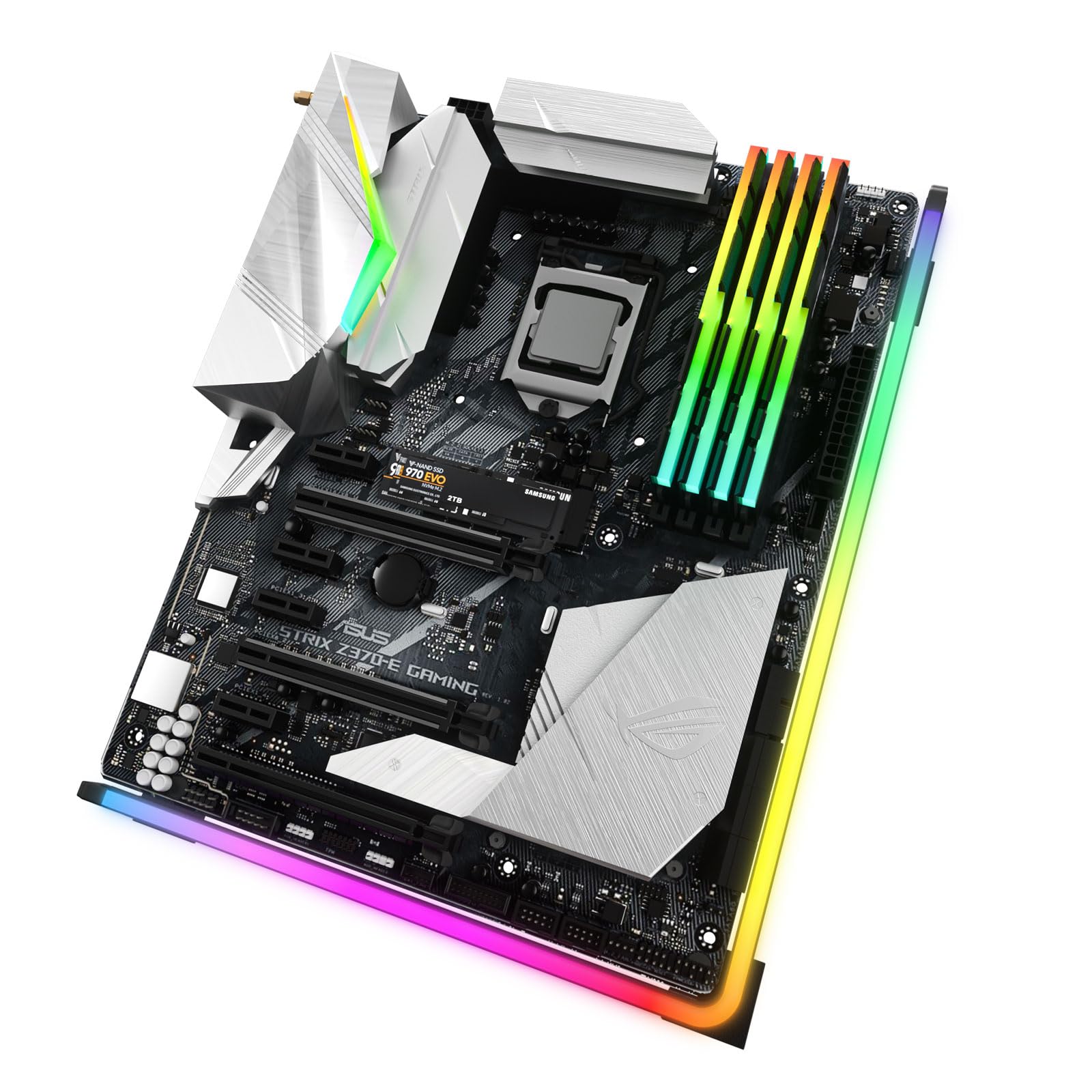 

Vetroo Magnetic LED Strip for 5V Addressable RGB LED Light Compatible with Aura Gigabyte RGB 8pcs Powerful Magnetic Brackets and MSI Mystic Light Sync