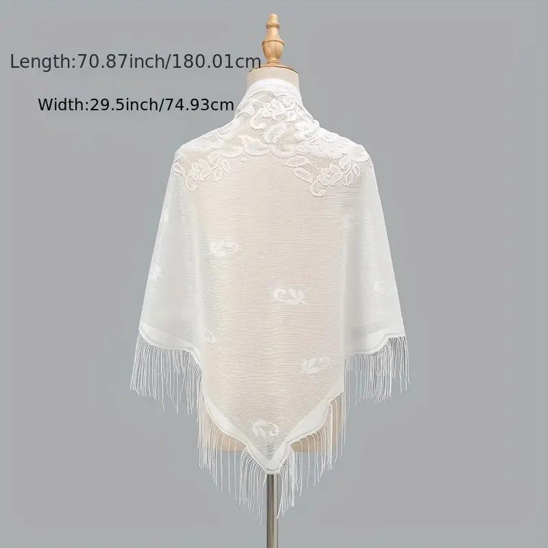 Lace Triangular Scarf Shawl Bride Bridesmaid Group Wedding Dress Banquet Shawl Triangular Scarf Women