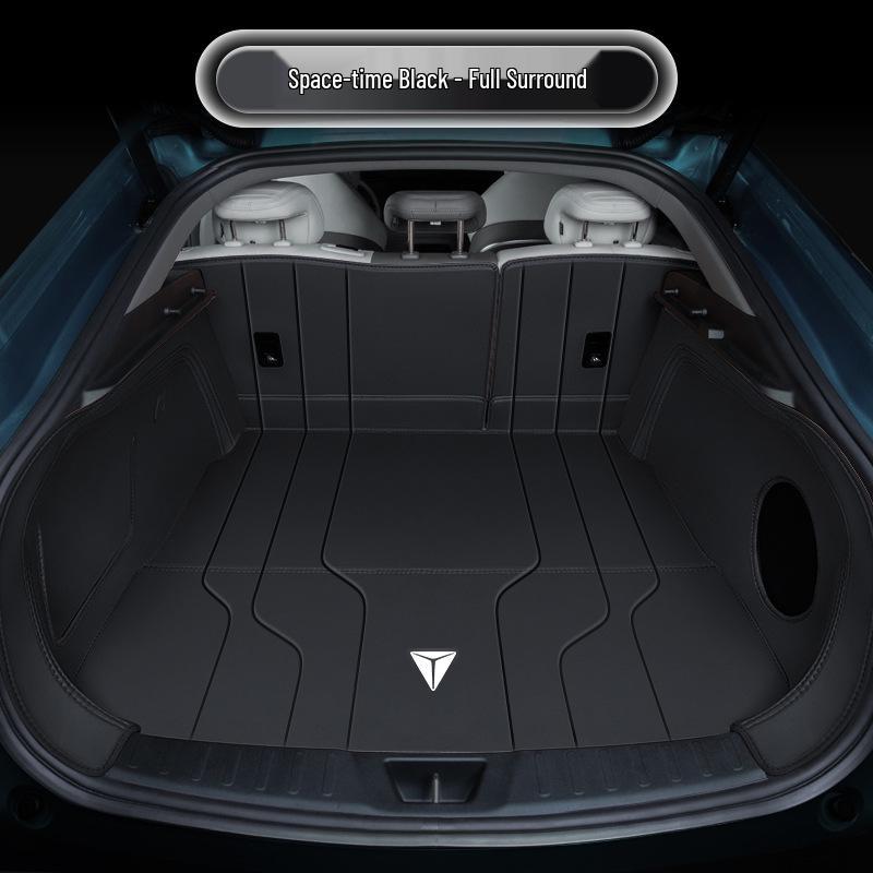 Deep Blue 2026 Full Coverage Leather Trunk Mat for Tail Box Interior Modification