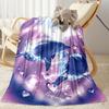 1pc Cute Elephant On Moon Blanket Soft Comfortable Lightweight Perfect for Travel Camping Picnics Sofa Office Bed Living Room Ideal Gift for Friends